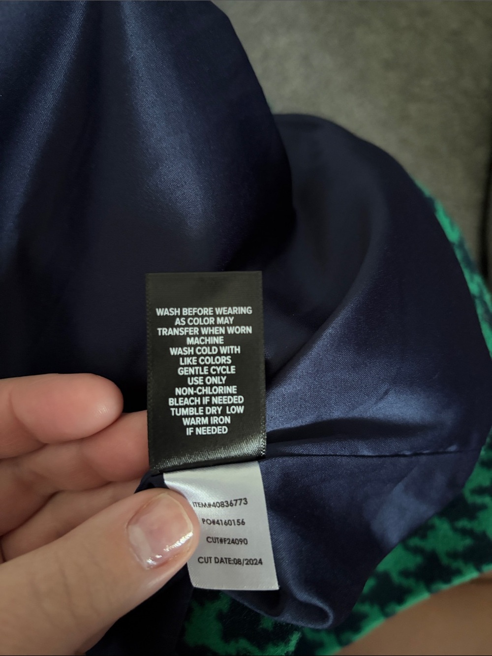 torrid Green and Black Houndstooth Trench Coat - Picture 6 of 6